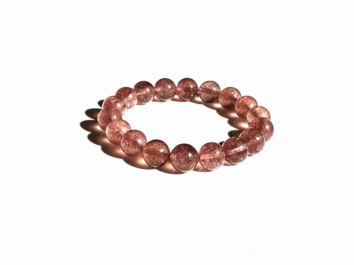 Premium Strawberry Quartz Bracelet | Love, Vitality, and Emotional Warmth