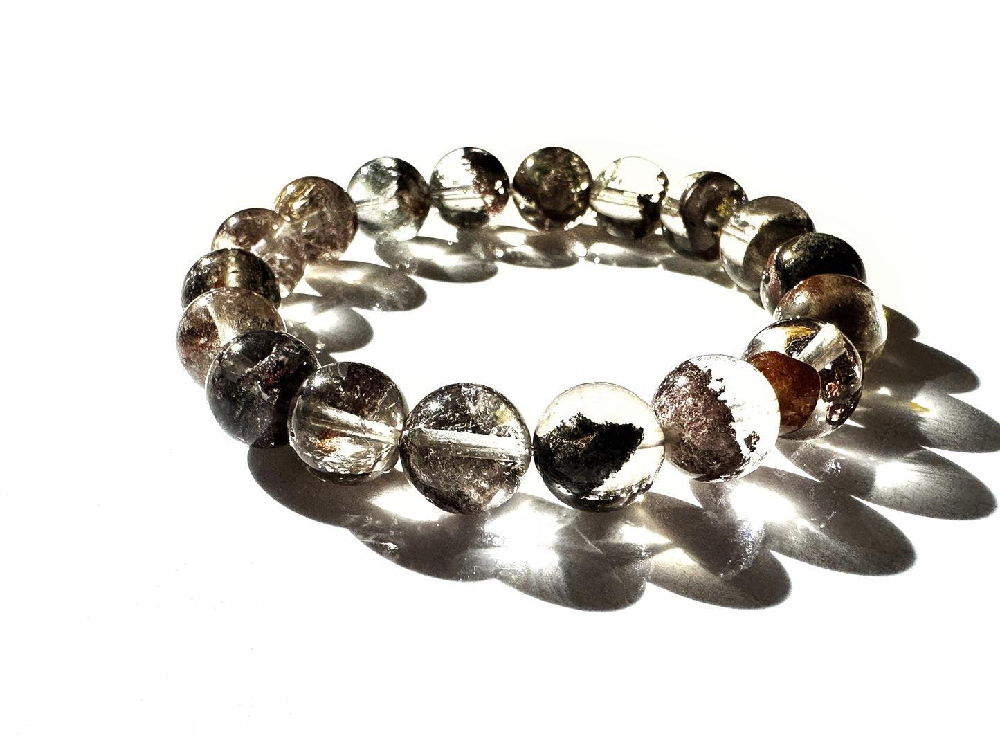 Premium Green Phantom Quartz Bracelet | Growth, Grounding, and Spiritual Clarity