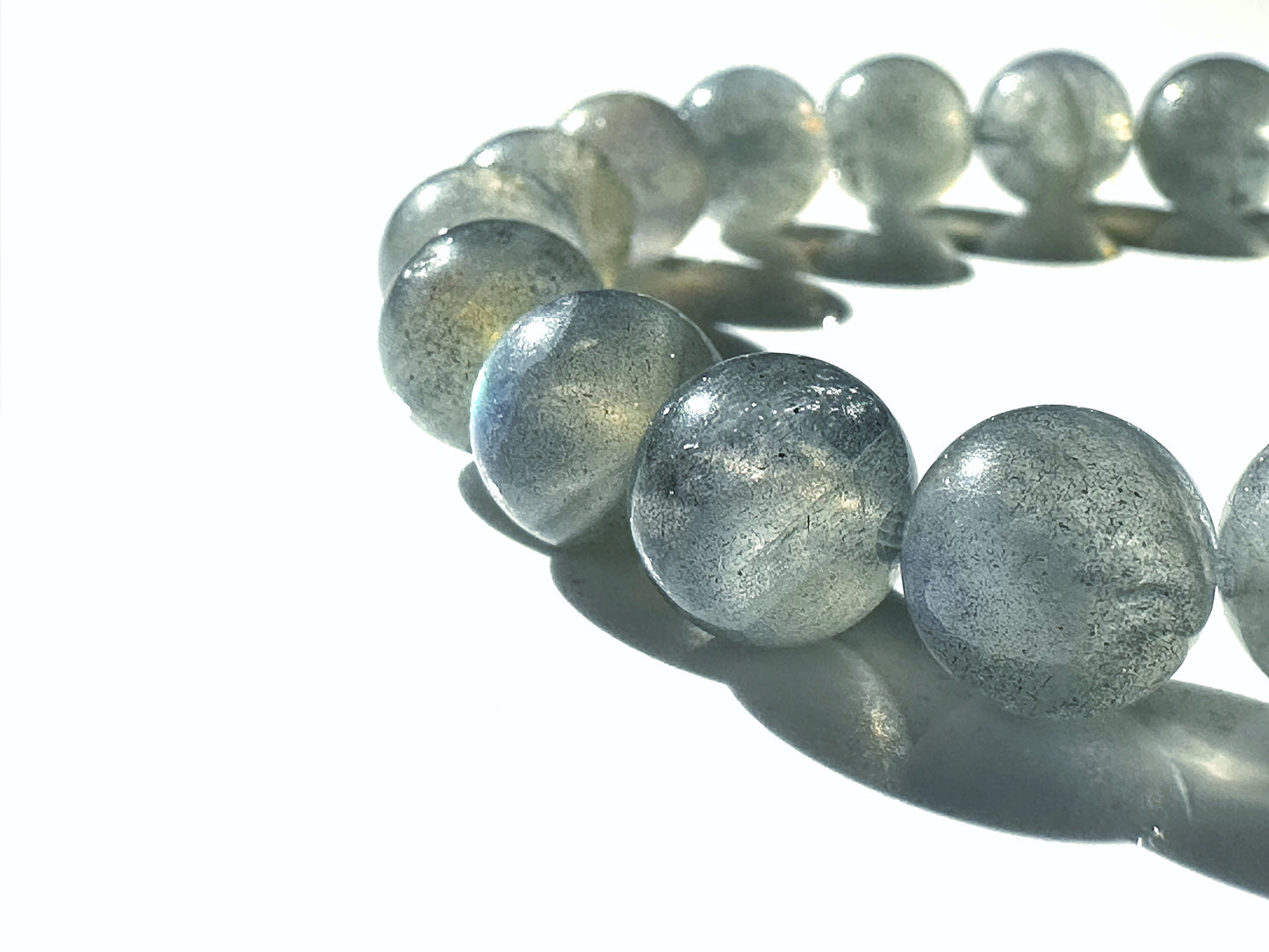 Premium Gray Moonstone Bracelet | Intuition, Balance & Feminine Energy