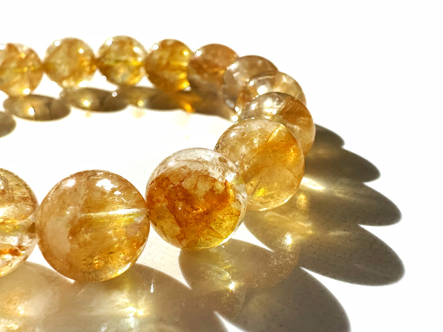 Premium Koi Flower Phantom Quartz Bracelet | Flow, Renewal & Heart Energy