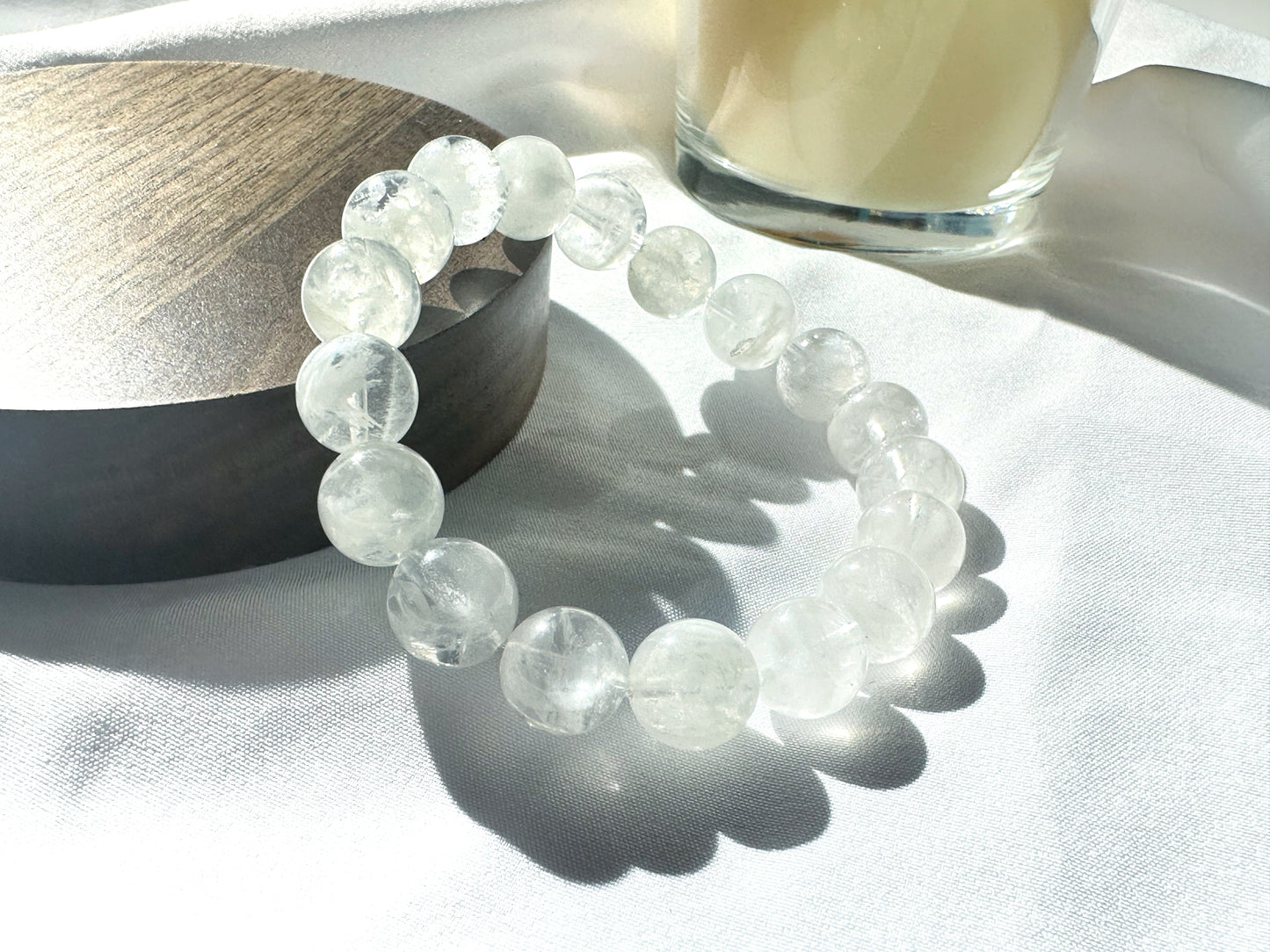 Premium White Phantom Quartz | Light & Insight Bracelet