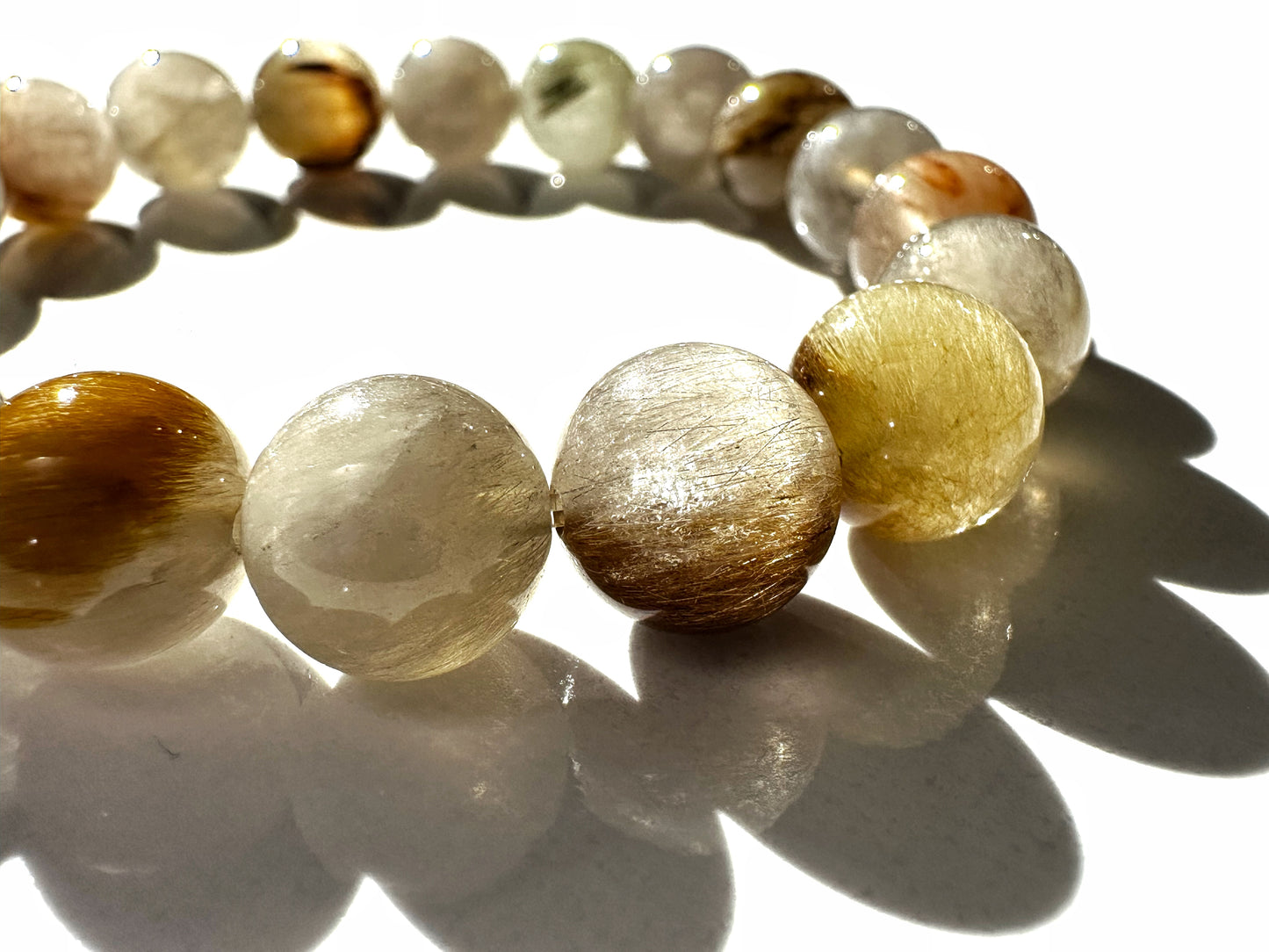 Natural Rabbit Hair Quartz | Energy, Clarity & Inner Strength Bracelet