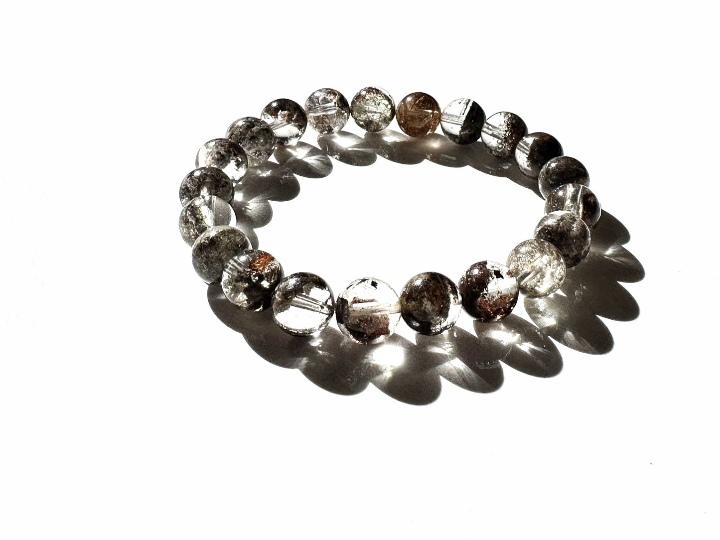 Premium Green Phantom Quartz Bracelet | Growth, Grounding, and Spiritual Clarity