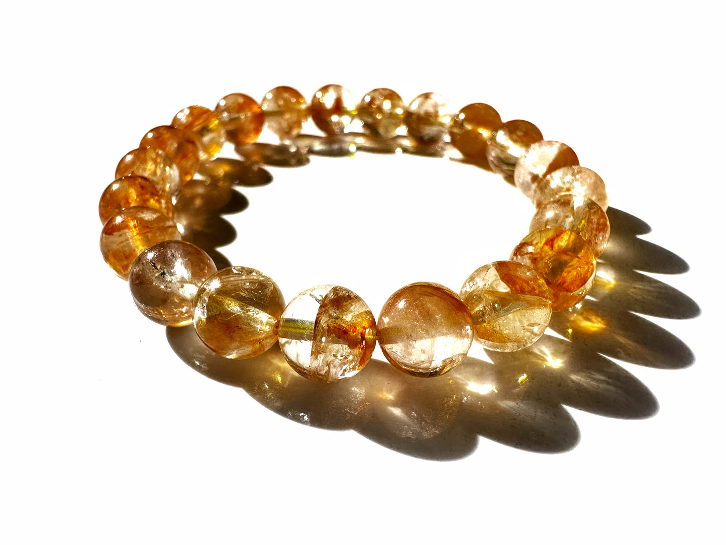 Premium Koi Flower Phantom Quartz Bracelet | Flow, Renewal & Heart Energy