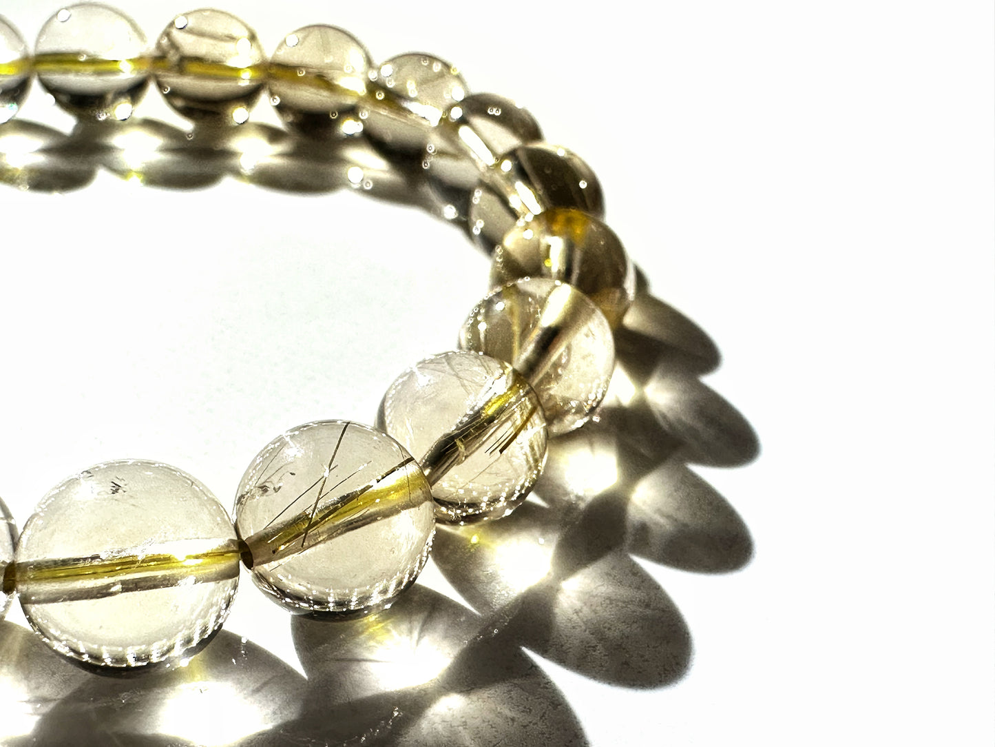 Golden Rutilated Quartz Bracelet 8mm | Power, Clarity & Manifestation