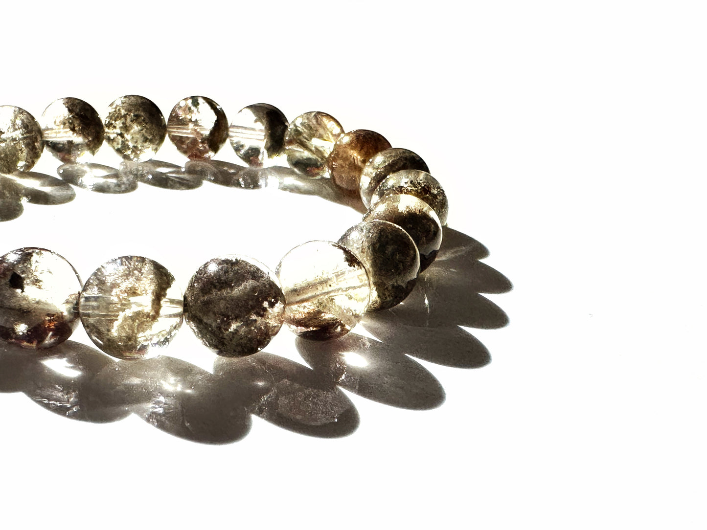 Premium Green Phantom Quartz Bracelet | Growth, Grounding, and Spiritual Clarity