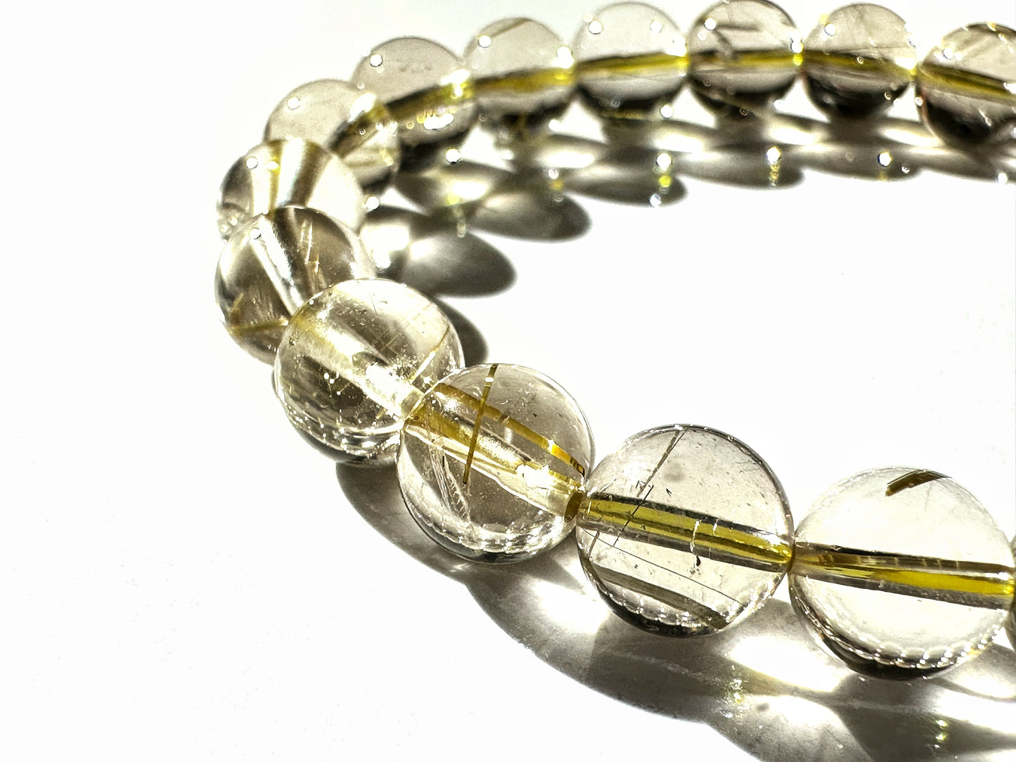 Golden Rutilated Quartz Bracelet 8mm | Power, Clarity & Manifestation
