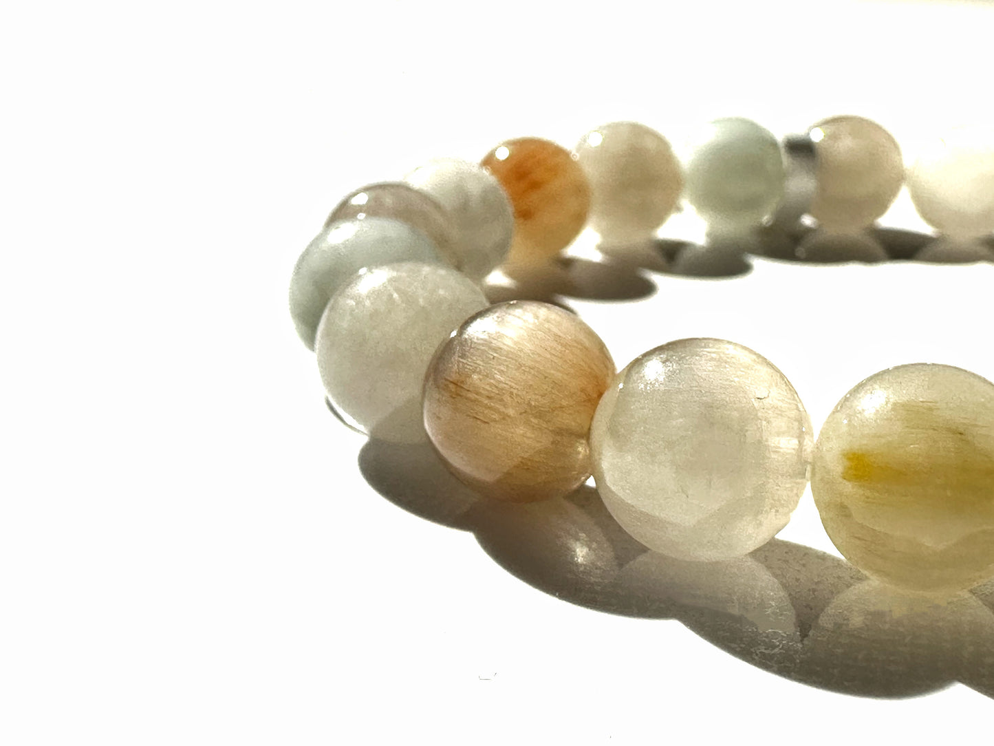 Premium Natural Rabbit Hair Quartz 9mm | Gentle Energy & Clarity Bracelet
