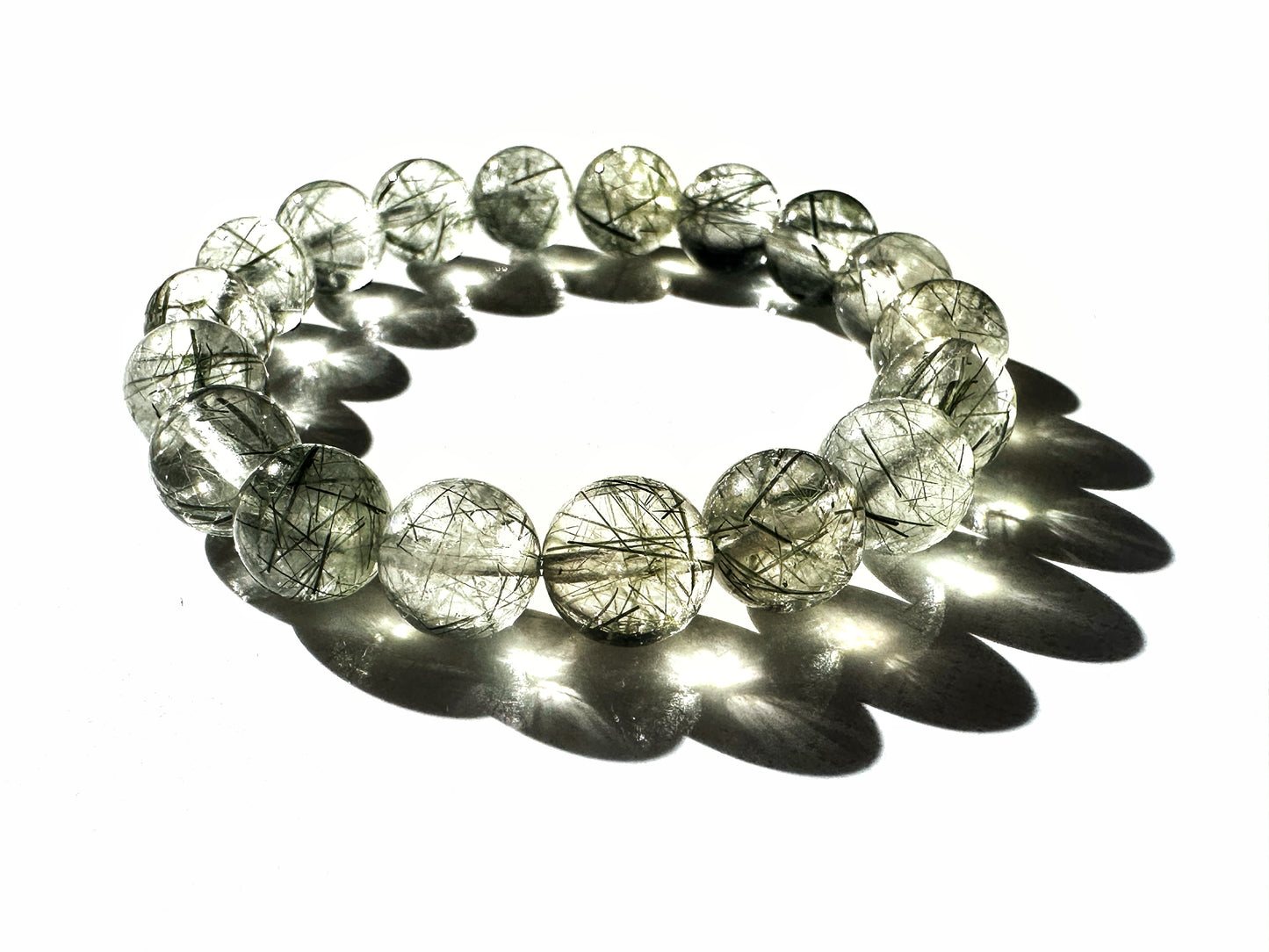 Premium Green Rutilated Quartz Bracelet | Clarity and Growth from Within