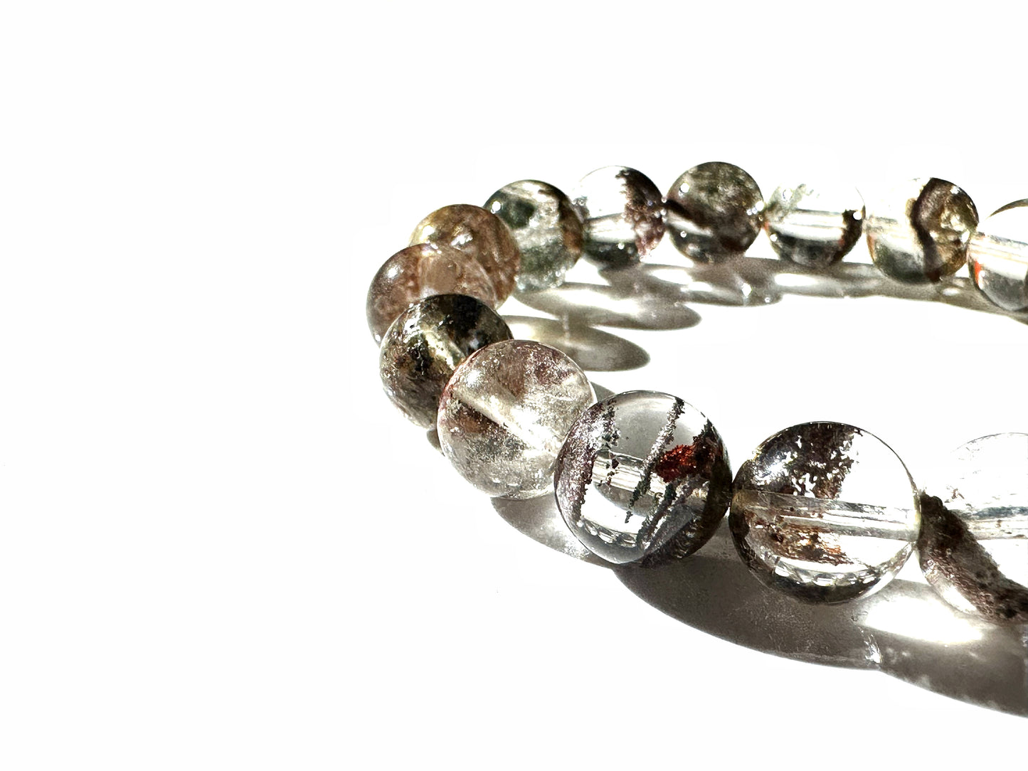 Premium Green Phantom Quartz Bracelet | Growth, Grounding, and Spiritual Clarity
