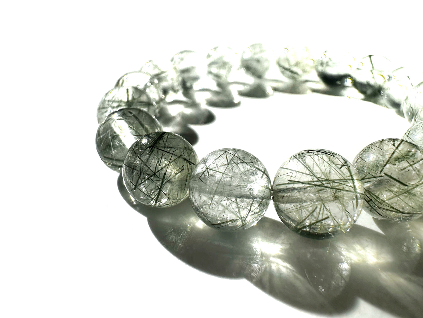 Premium Green Rutilated Quartz Bracelet | Clarity and Growth from Within