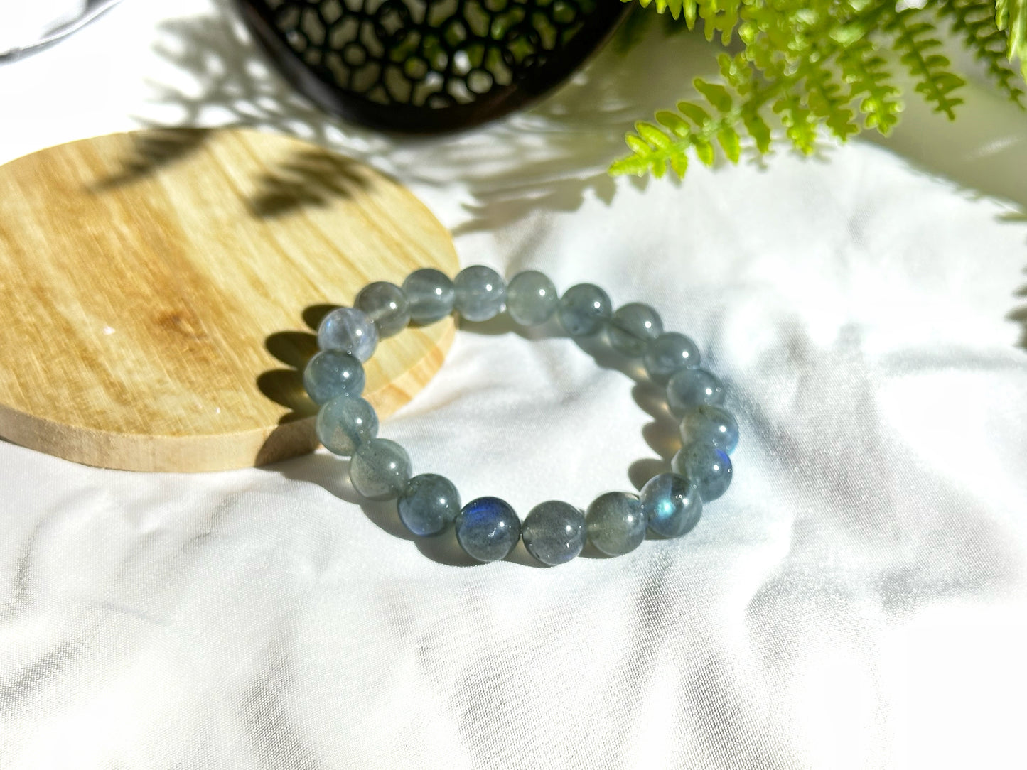 Premium Gray Moonstone Bracelet | Intuition, Balance & Feminine Energy