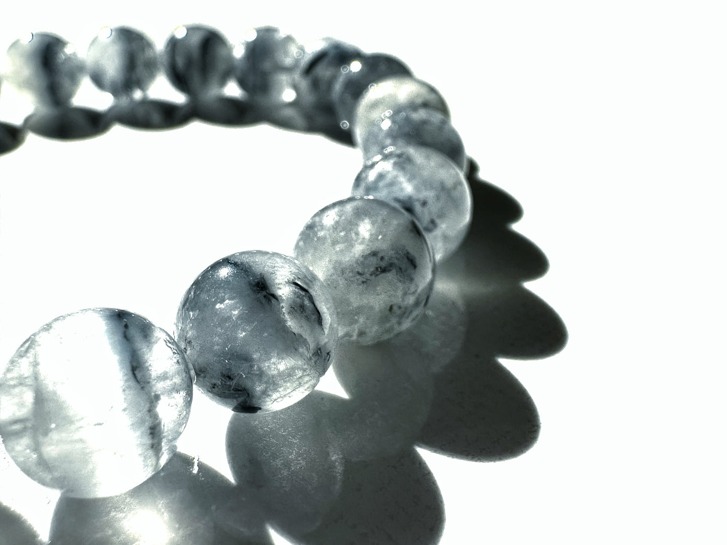 Premium Blue Rutilated Quartz Bracelet | Calm Focus and Intuitive Clarity