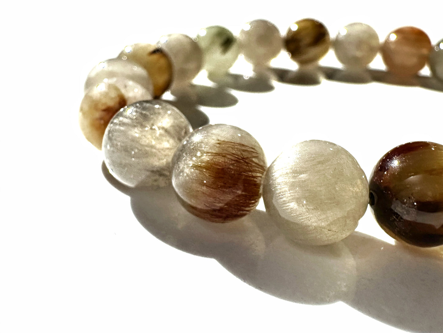 Natural Rabbit Hair Quartz | Energy, Clarity & Inner Strength Bracelet