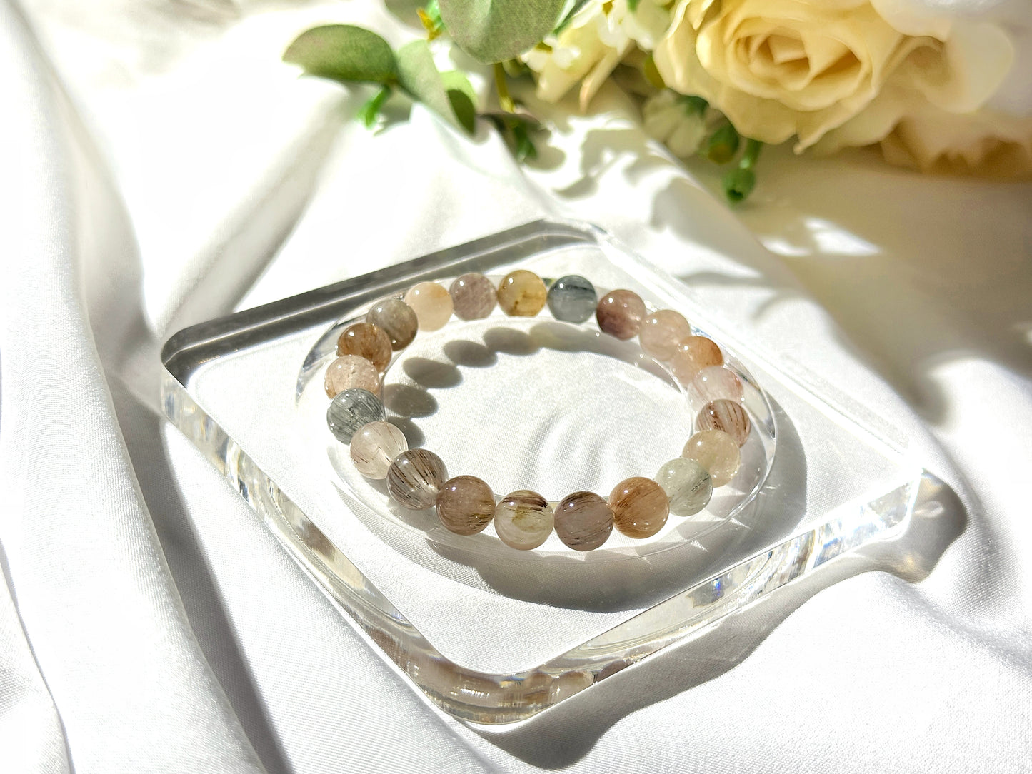 Natural Rabbit Hair Quartz | Energy, Clarity & Inner Strength Bracelet