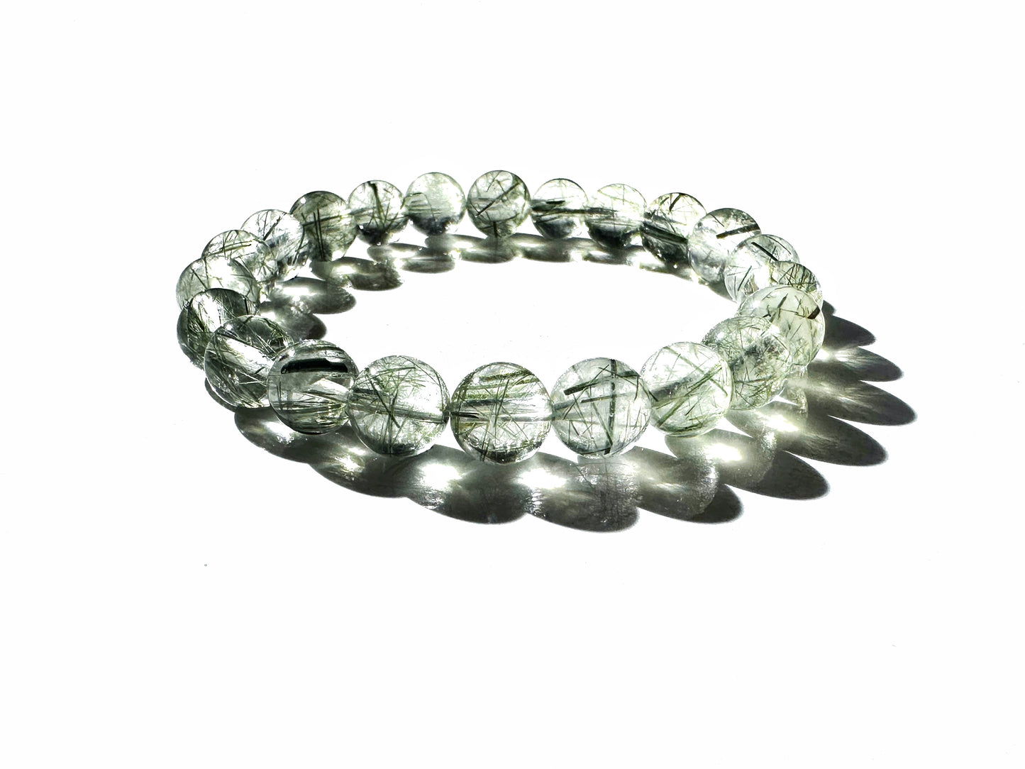 Premium Green Rutilated Quartz Bracelet | Clarity and Growth from Within