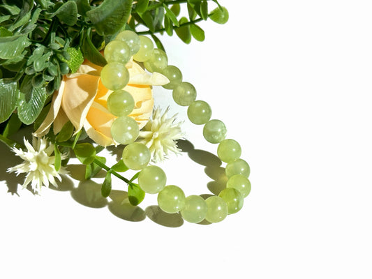Uranium Jade Bracelet | Grounding, Protection & Inner Renewal