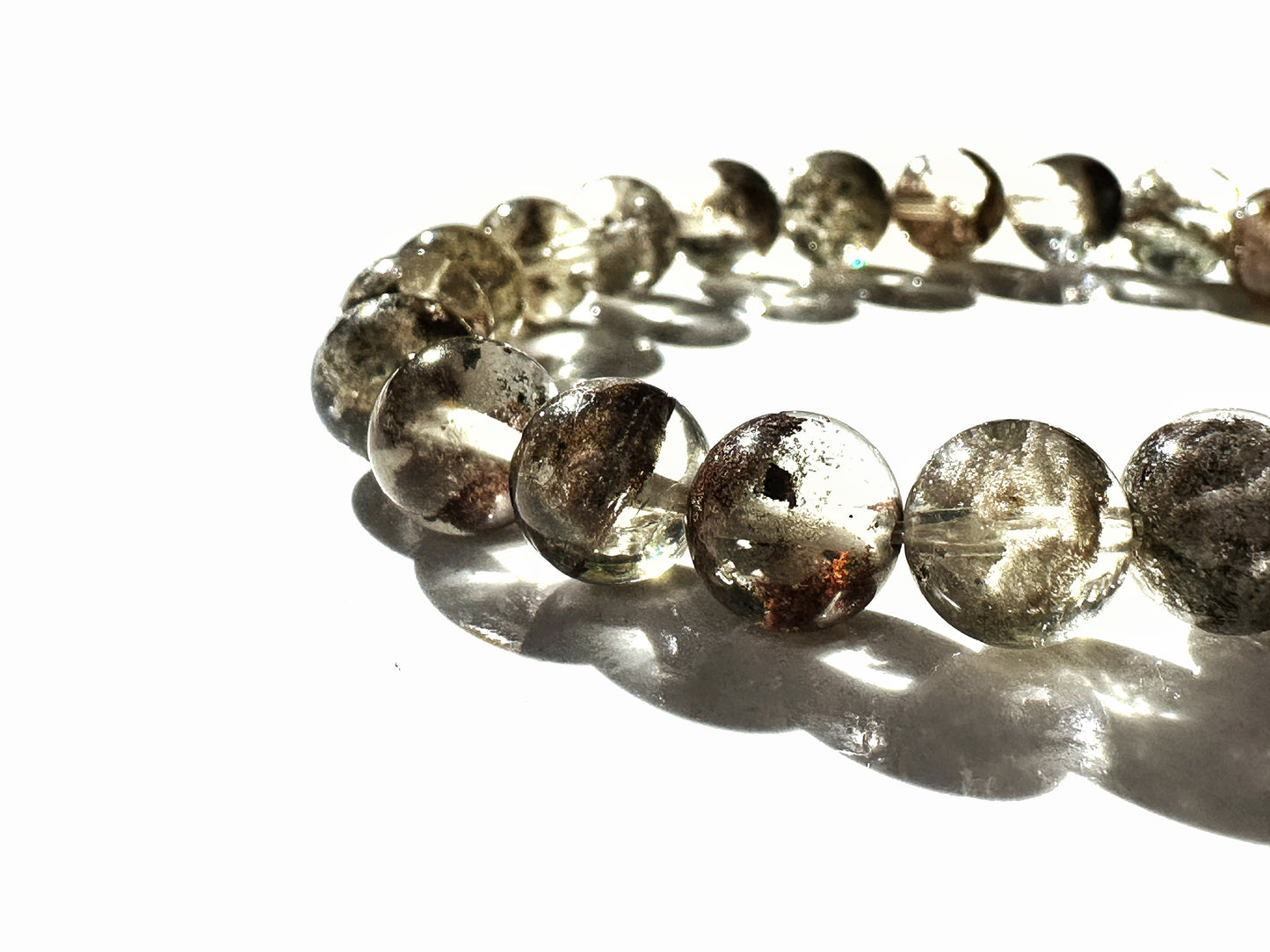 Premium Green Phantom Quartz Bracelet | Growth, Grounding, and Spiritual Clarity