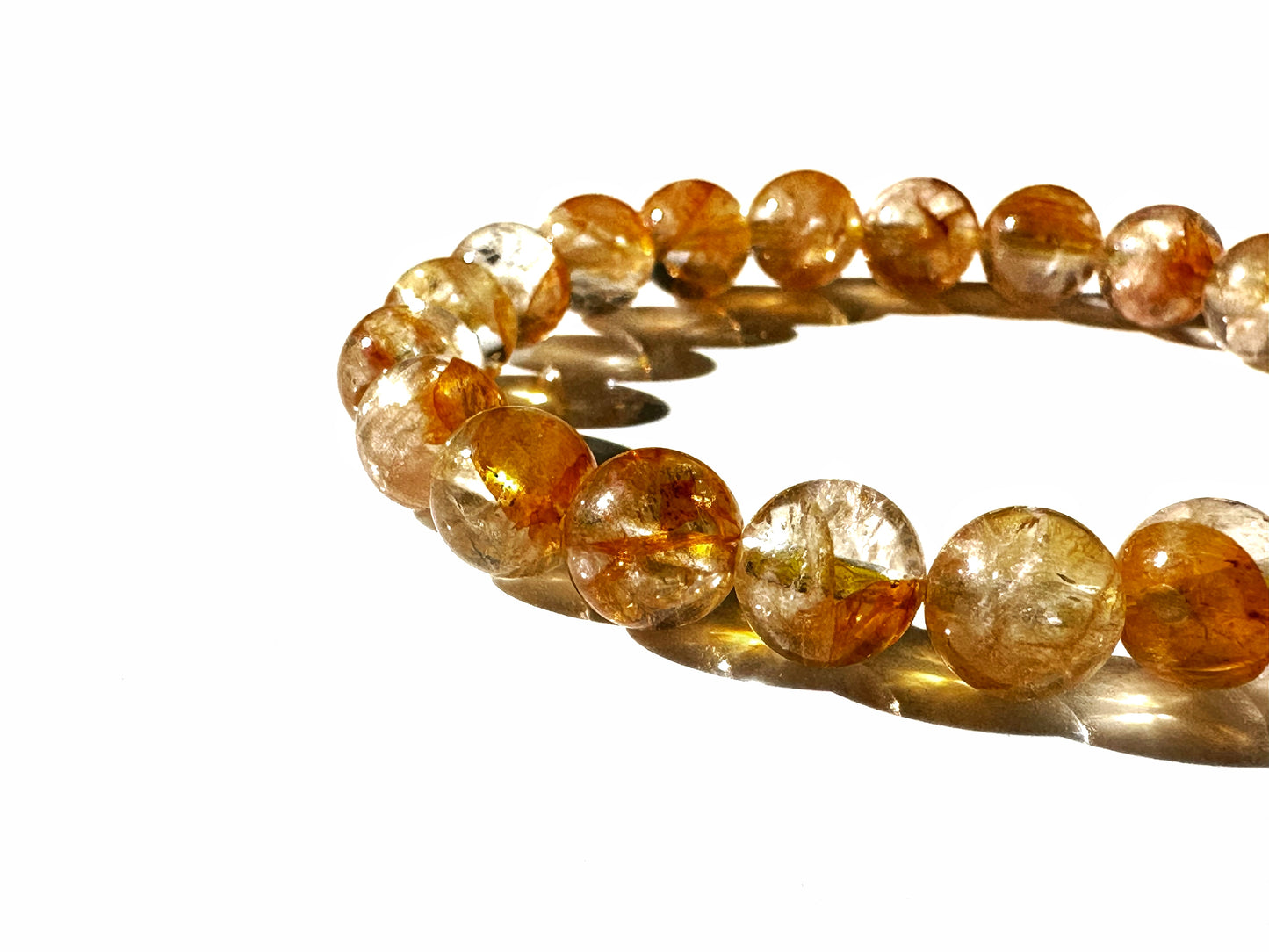 Premium Koi Flower Phantom Quartz Bracelet | Flow, Renewal & Heart Energy