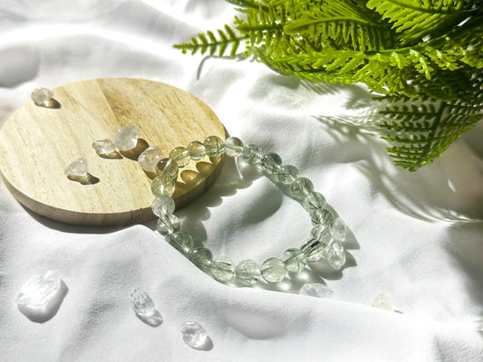 Premium Green Rutilated Quartz Bracelet | Clarity and Growth from Within