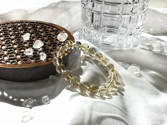 Golden Rutilated Quartz Bracelet 8mm | Power, Clarity & Manifestation