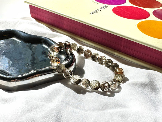 Premium Green Phantom Quartz Bracelet | Growth, Grounding, and Spiritual Clarity