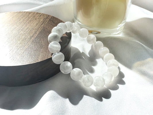 Premium White Phantom Quartz | Light & Insight Bracelet
