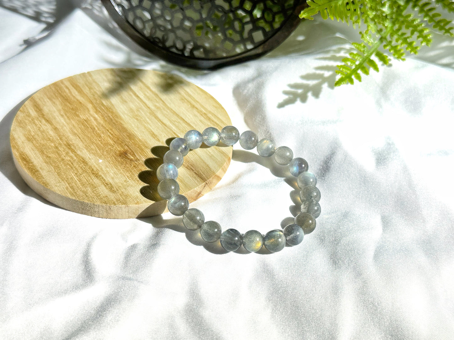 Premium Gray Moonstone Bracelet | Intuition, Balance & Feminine Energy