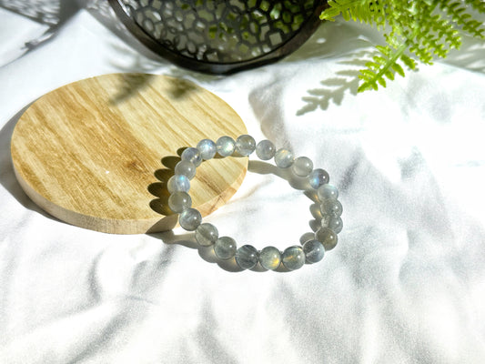 Premium Gray Moonstone Bracelet | Intuition, Balance & Feminine Energy