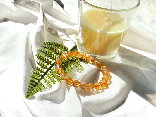 Premium Koi Flower Phantom Quartz Bracelet | Flow, Renewal & Heart Energy
