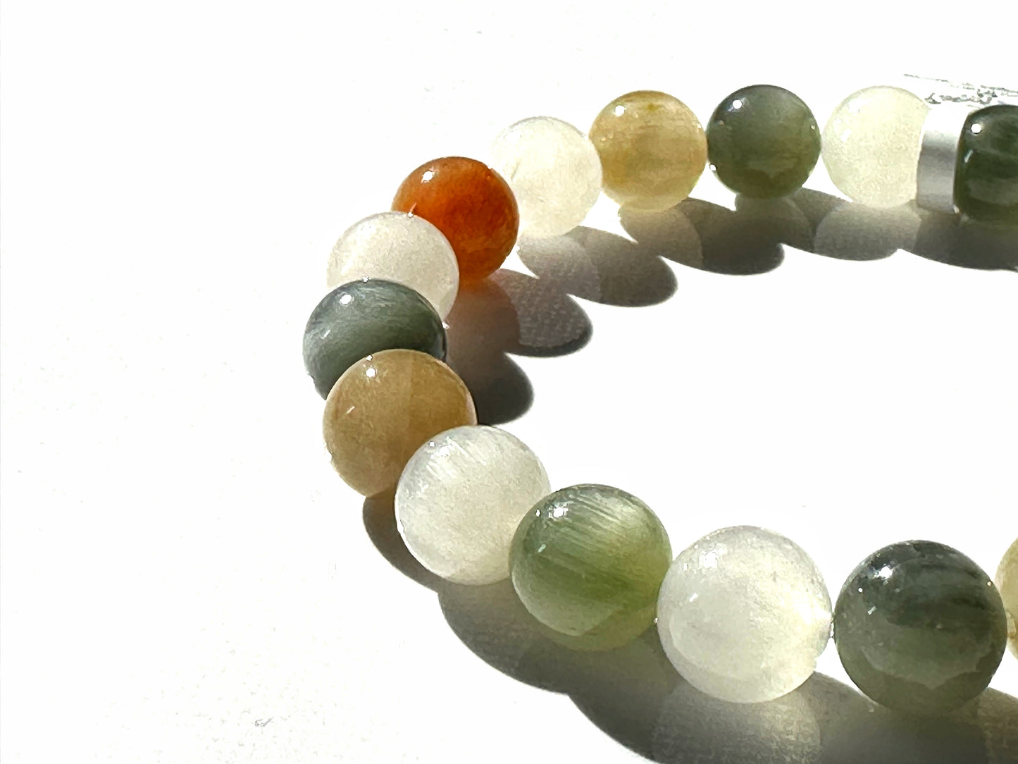 Premium Natural Rabbit Hair Quartz 9mm | Gentle Energy & Clarity Bracelet